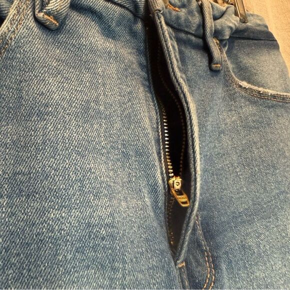 Good American Denim Distressed Skinny Jeans Size 10/30 Medium Wash High Rise - Picture 6 of 9